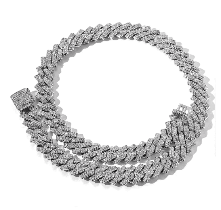 Moissanite Cuban Link Chain