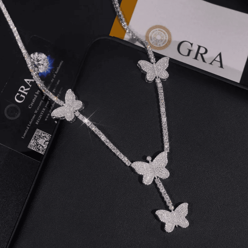 Butterfly Moissanite Necklace