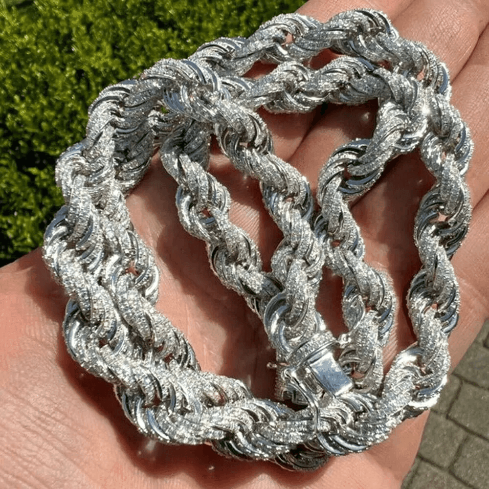 Moissanite Rope Chain